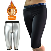 Women Sauna Sweat Pants Thermo Fat Control Leggings Shapewear Fitness Tummy Control Body Shaper Waist Slimming Sportswear Shorts