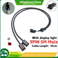 2x Hydraulic Mechanical Brake Cut Off Sensor 3PIN SM Connector With Indicator Light for Bafang 8fun BBS01 BBS02 BBSHD
