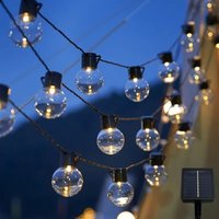 Waterproof Solar G40 LED Bulb String Lights Outdoor Indoor Fairy Lights For Garden Patio Party Wedding Christmas Decor