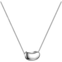 925 Sterling Silver Bean Pendant Charm Necklace Classic Jewelry For Women Fashion Jewelry Party Valentine's Day Gift 45cm