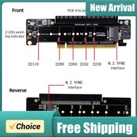 PCIe X16 To X8+X4+X4 Split Expansion Adapter Card PCIE4.0 Expansion Riser Card Extended Card M.2 NVMEx2 Input Ports