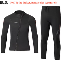 3mm Neoprene Diving Suit Dive Suit For Men and Women Jacket Professional Diving Clothes Pants Suits Front Zip