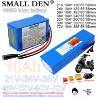 new 18650 21V 24V 29V 36V 48V 52V 60V 72V 10Ah 18650 Lithium battery pack 500W 2000W High-power lithium-ion battery pack, suit