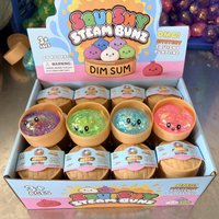 New Glitter Dumpling Squishy Squeeze Toys 5.5cm Stress Ball Decompression Slow Rising Anti Stress Reliever Sensory Toy