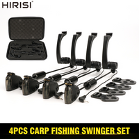 Hirisi B2028A Carp Fishing Swinger Set Fishing Alarm LED Illuminated Bite Indicator High-Visibility Swingers Carp Fishing Tackle