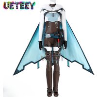 UETEEY COS OW Freja Cosplay Costume Women Cute Party Suits Heroine Jumpsuit Halloween Uniforms Anime Clothing Custom Made