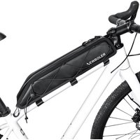 AliExpress NEWBOLER 2L Bike Bag Portable Frame Front Tube Cycling Bag MTB Road Bicycle Pannier Bag Large Capacity Ultralight Cycling Bag
