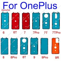 2Pcs For Oneplus 6 6T 7 7T 8 8T 9 9R 9RT Back Battery Cover Adhesive Rear Door Housing Cover Adhesive Sticker