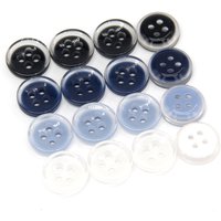 HENGC Transparent Colorful Resin Shirt Cute Buttons For Clothing Dress Skirts Handmade Decorations Blue DIY Crafts Wholesale