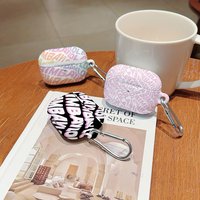 Spain INSLetter Popular Shockproof Protective Glossy HD Hard PC Earphone Cover Case For AirPods 1 2 3 4 Pro Pro2 with Metal Hook