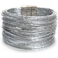 Amorcome Simple Mixed Color Shiny Leather Bracelets for Women Fashion Boho Multilayer Strips Wide Wrap Bracelet Femme Jewelry