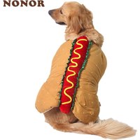 NONOR Pet Costume Hot Dog Shaped Dachshund Sausage Adjustable Clothes Funny Warmer for Puppy Dog Cat Supplies