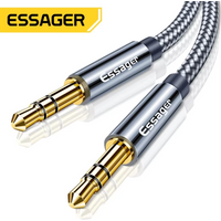 Essager Aux Cable Speaker Wire 3.5mm Jack Audio Cable For Car Headphone Adapter Male Jack to Jack 3.5 mm Cord For Samsung Xiaomi