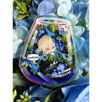 Honkai Star Rail Genie in a Bottle Peripheral Keychain Cartoon Aventurine Sampo Flower Acrylic Backpack Pendant Birthday Gifts