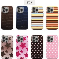 Luxury Y2K Pentagram Phone Case for iPhone 17 16e 16 15 14 13 12 11 X XS XR XSMAX 7 8 Air Pro Max Plus Double-layer