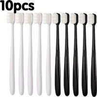 10/5/1pcs Soft Toothbrush With Millions Of Nano Bristles For Adults, Deep Cleaning For Teeth, Portable Travel Oral Care Brush