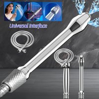 Shower Showerhead Stainless Steel Porous Two Links Bathroom Toiletries Portable Gym Household Novel Showerhead Universal Model