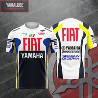 Retro FIAT YAMAHA Racing Team Shirt for Men and Women, Motorsport Enthusiast T-Shirt, Summer Casual Breathable ...