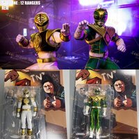 New Stock Tree New Toys 1/12 Mighty Green White Power Rangers Movable Cloth Action Figure Childhood Memory 6"Figurine Collection