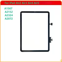 NEW For iPad Air2 Air3 Air4 Air5 A1567 A2152 A2324 A2072 Touch Screen Panel Digitizer Front Glass Replacement Parts