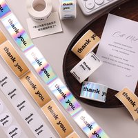 Thank You Stickers Round/Rectangle Sealing Labels for Small Business Packaging, Baking, Beverages, Gift Wrap