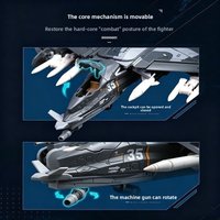 KEEPPLEY Nantianmen Airshow HanGuang BaiDi Type B Fighter Assembly Model Kit Collectible Ornament Souvenir for Gift