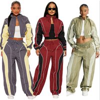 Premium Quality Nylon Tracksuit Set Zip-up Jacket Lightweight Waterproof Breathable Windbreaker Sets Training Tracksuits Women