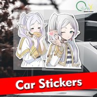 Frieren Anime Girl Chibi Decal Vinyl Scratch Proof Cute Car Stickers Laptop Refrigerator Auto Graphics