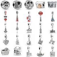 New 925 Sterling Silver Chest Lantern Costume Charm Of Ley 925 Chain Bead Fit Original Bracelet Accessories DIY Ladies Jewelry