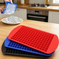 160 Grid Mini Silicone Ice Grid 1 Cm Ice Mold Ultra-small Ice Cube Ice Tray, DIY Square Ice Machine For Drinks and Cocktails