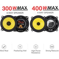 2pcs 4/5 Inch 300W/400W Car Audio Speakers Universal Heavy Mid-bass Ultra-thin Modified Subwoofer Non-destructive Installation
