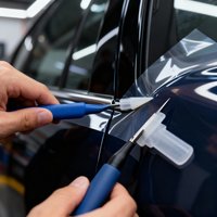 Precision Car Wrap Film Edging Tool Kit Stainless Steel Tweezers With Sharp Blade For Auto Vinyl Tint Cutting Gap Trimming