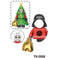 Christmas Theme Building Block Figures - Assembly Toy for Family Party Role Play