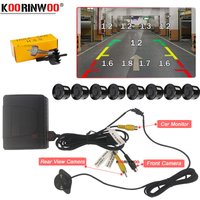 Koorinwoo Parktronics Akcesoria samochodowe Czujnik parkowania 8 Sygnał dźwiękowy przedniego systemu Wspomaganie brzęczyka dla kamery samochodowej i monitora radiowego AV