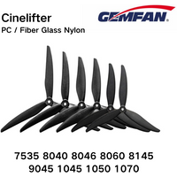 7-10inch 7037 7535 8040 8046 8145 8060 9045 1050 1070 Propeller 3 Blade Gemfan Prop Multirotor FPV Cinelifter Marco Quad 2Pair
