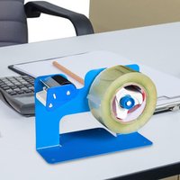 Large Desktop Tape Dispenser Efficient for 2.17" Wide Tape with 4 Suction Cups Metal Tape Cutter for Commercial Use School