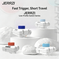 JERRZI Low Profile Mini Switch gold Jade Snow White Blueberry silent Switches Custom quick trigger For Adaptation TTC Chreey