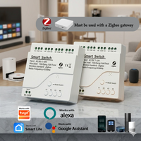 4CH Zigbee DIY Smart Relay Module 10A AC/DC 7-32V 85-250V Wireless Switch Alexa for Light Motor Led Switch Controller