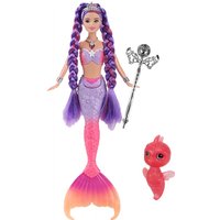 Newest 14'' Mermaid Dolls With Colorful Long Hair Music Lighting Fish Toys Fast Shipping Birthday Present For Children DIY Game