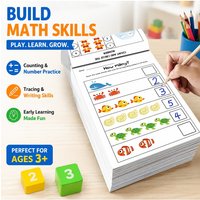 Kids Math Fill-in Blank Workbook Education Logical Thinking Training Book Fun Pattern Recognition Drilling Notebook Beginner