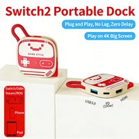for Nintendo Switch 2 Portable 3-in-1 Docking Station Expansion Simple Type-C 4K TV Convenient HDTV & USB3.0 & PD For NS Switch2