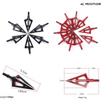 12PC Archery Arrowhead Tip Point Telflon Surface Treatment High Hardness Broadheads Bow Hunting accessory