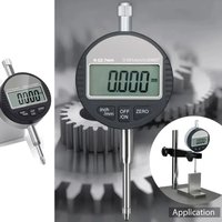 DTI Digital Dial Indicator 0.01mm 0.001mm Accuracy Digital Probe Indicator Dial Test Gauge Range 0-12.7mm Dial Test Indicators