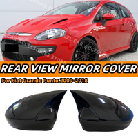 Car Side Wing Mirror Cover Caps For Fiat 500 500C Grande Punto Rearview Mirror Cover Shell Case Trim Add on Car Accessories