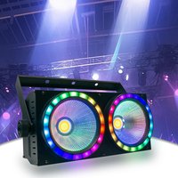 NEW 2 Eyes High Power 200W LED COB 50W RGB LED light strip 2IN1 DMX Stage Effect Blinder Cool Warm White DJ Stage Lighting Lamp