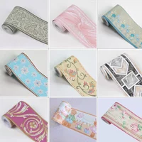10Meters Waterproof Bathroom Waist Lines Wallpaper Self Adhesive Skirting Decorative Baseboard Corridor Floor Border Sticker