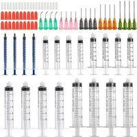 1-20ml Syringe with Blunt Needle & Cap, Applicator for Lab Plant Watering Pet Feeding Glue Ink Perfume Lip Gloss