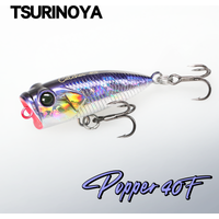 TSURINOYA Surface Popper Fishing Lure CATCHER 40F 40mm 3.3g Topwater Fake Fish Baits For Trout Bass Pike Artificial Hard Baits