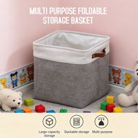 1Pc Foldable Storage Basket, Portable EVA Spliced Organizer, Laundry Hamper, Snack Container, Household Storage Bin