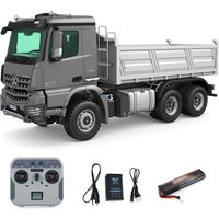 KABOLITE 5702 1/14 2.4G Remote Control Electric Lifting Dumper Model 6x6 RC Tipper Vehicle 2Speed Sound Light Motor Car Gifts